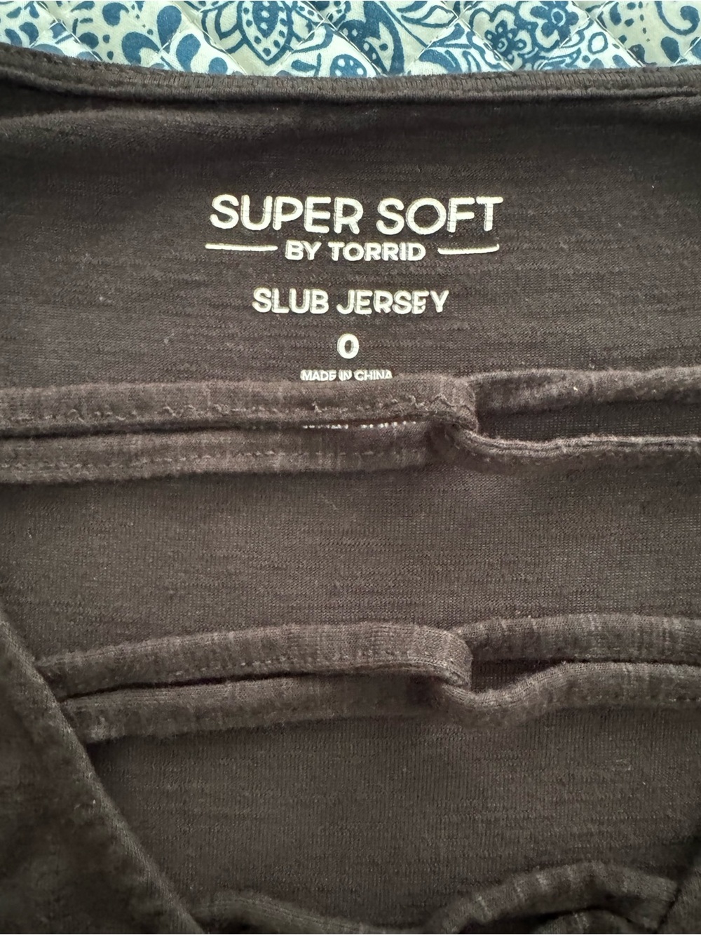 torrid Black Super Soft Slub Jersey Tee